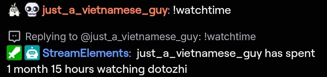 Finally , im joining the " 1 month " watchtime gang Yippe 😌 <a href="/Dotozhi/">Doto ✂️🧠🚽 DEBUT TBA...</a>