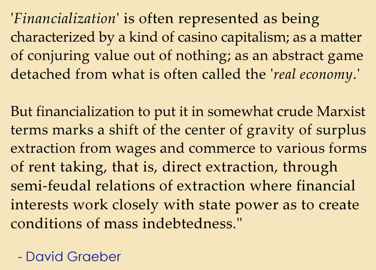 Graeber_social's tweet photo. Is this new system we are moving to even Capitalism, 

or is just Feudalism with modern technology? https://t.co/pJi8xhJ8Nt