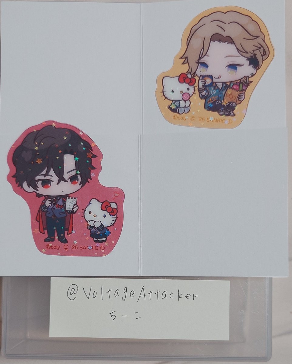 VoltageAttacker's tweet image. 【交換・譲渡】
ブレイクマイケースブレマイ サンリオキャラクターズ ホロカ

譲）ホログラムカード…皇坂、須王
アクスタ…城瀬、節見

求）宇京、麻波、定価(＋送料)

池袋手渡し、郵送

郵送譲渡の場合、お支払いはPayPayでお願いできると助かります。

よろしくお願いいたします。