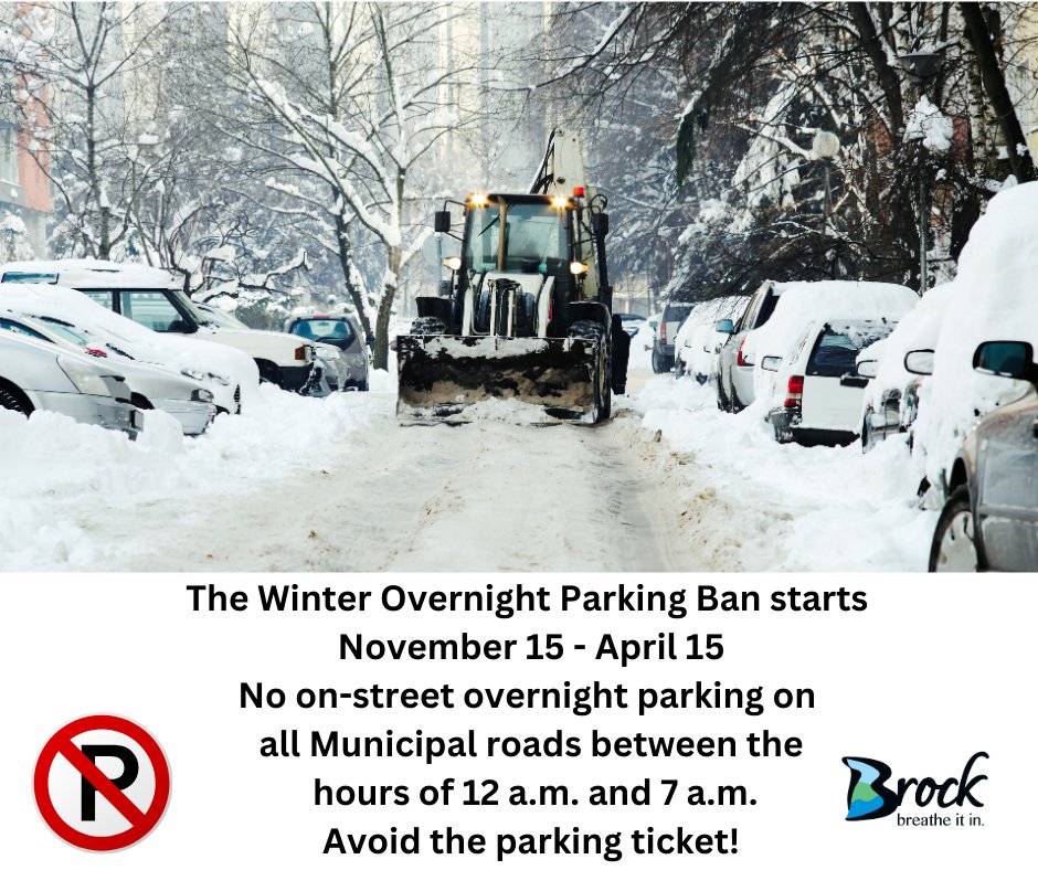 🚗 Winter Parking ❄️
Starting November 15, 2025, winter on-street parking restrictions will be in effect until April 15, 2026.
⏰ No parking between 12:00 a.m. – 7:00 a.m. daily to support snow removal. Vehicles may be ticketed.