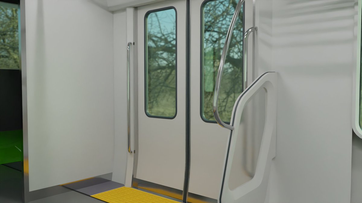 Factry49's tweet photo. 今日はドア周辺の細部と質感調整
山手線3D
#b3d https://t.co/qe7vVkTn2X