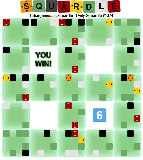 Wordle 1,603 1/6
nerdlegame 1389 4/6
Dungleon 1372 2/6♦️
Squardle 1374 6 Guesses Remaining

Today's Wordle was inadvertently spoiled for me, and I felt it would be disingenuous to "guess".  Everything else, though - pure Tailsteak.