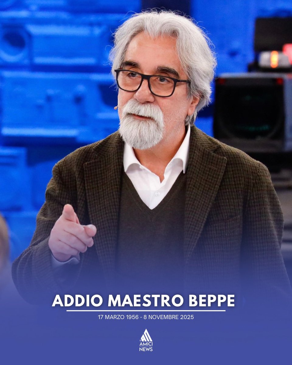 amicii_news's tweet photo. Addio maestro Beppe 😭❤️ https://t.co/T5O1fS15pl