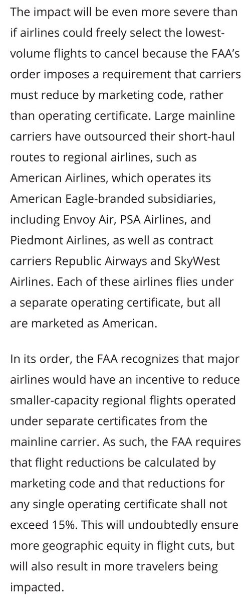 marcscribner's tweet image. FAA’s order grounding flights was completely avoidable—most countries today have self-supporting ATC utilities. 

It’s also misguided central planning—to ensure more geographic equity in cancellations, it will impact more people. Nothing to do with safety: reason.org/commentary/faa…
