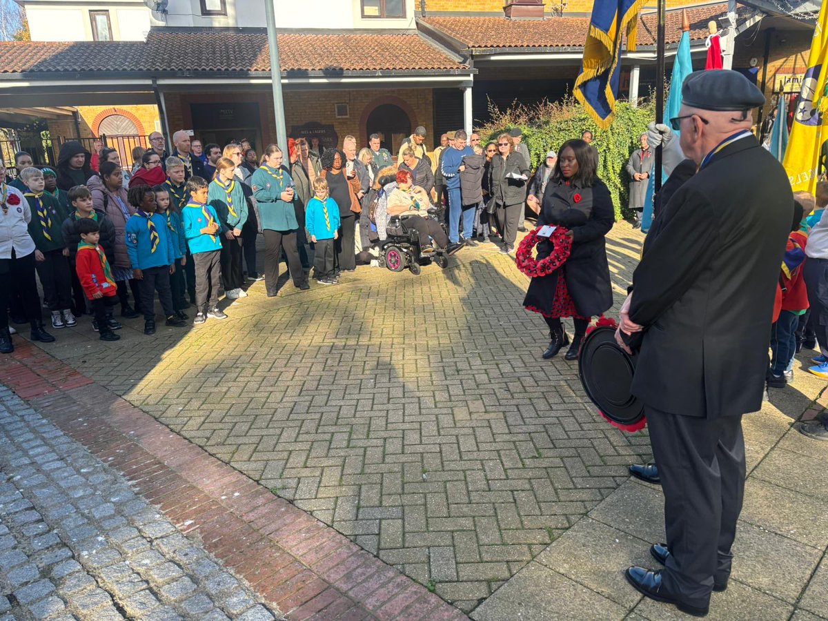 Today, I paid tribute to the brave members of our armed forces community, who lost their lives in service.
 
At Thamesmead Clocktower, I laid down a wreath for all those who gave up their future so that we could have one. 
 
Thank you for your service <a href="/PoppyLegion/">Royal British Legion</a>