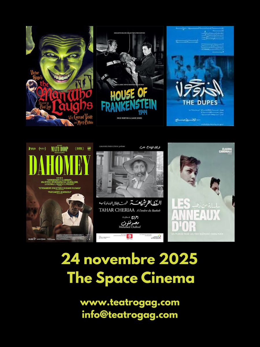 #DubbingGlamourFestival #MartinScorsese #Cinefilo #CriticaCinematografica #GenovaEventi #UniGe #Doppiaggio #ContrattiDiLavoro #FilmRestaurati #culturaafricana #movie #cinefilia teatrogag.com/cinemaratone-t…