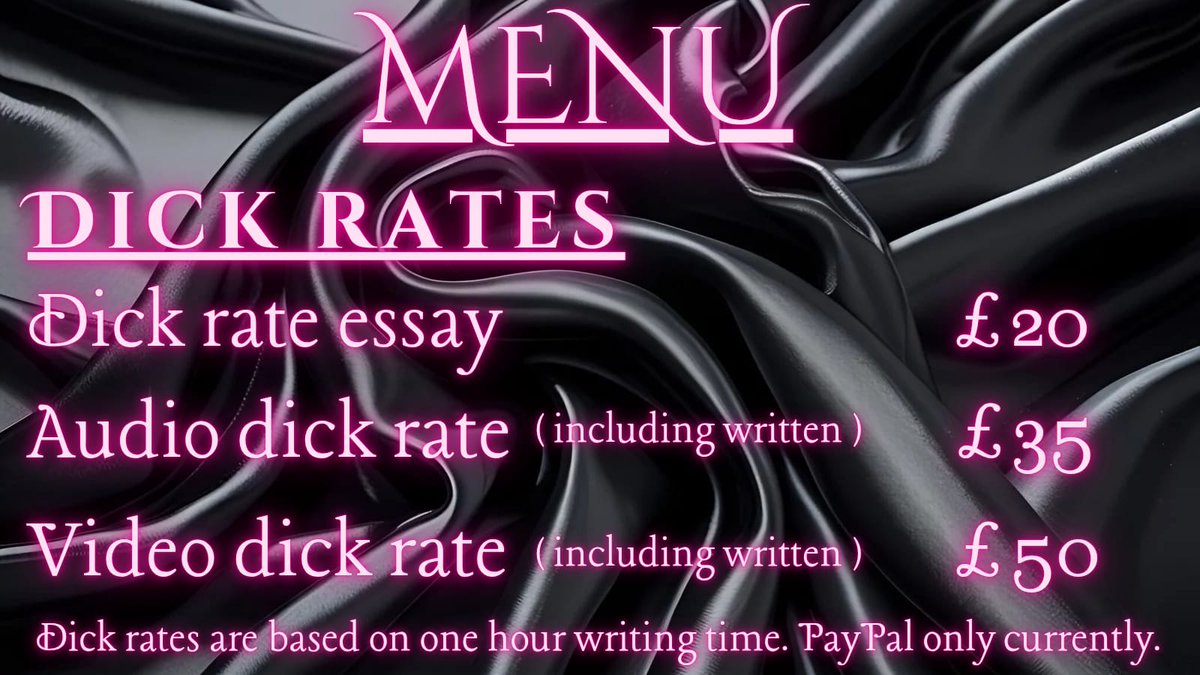 D1ckR4te's tweet photo. I am writing about dicks today. If you want to book a slot with me, message me and I can get that in my diary. Rate. Have a look at the menu before messaging me. X x https://t.co/bUzQXW3xWJ