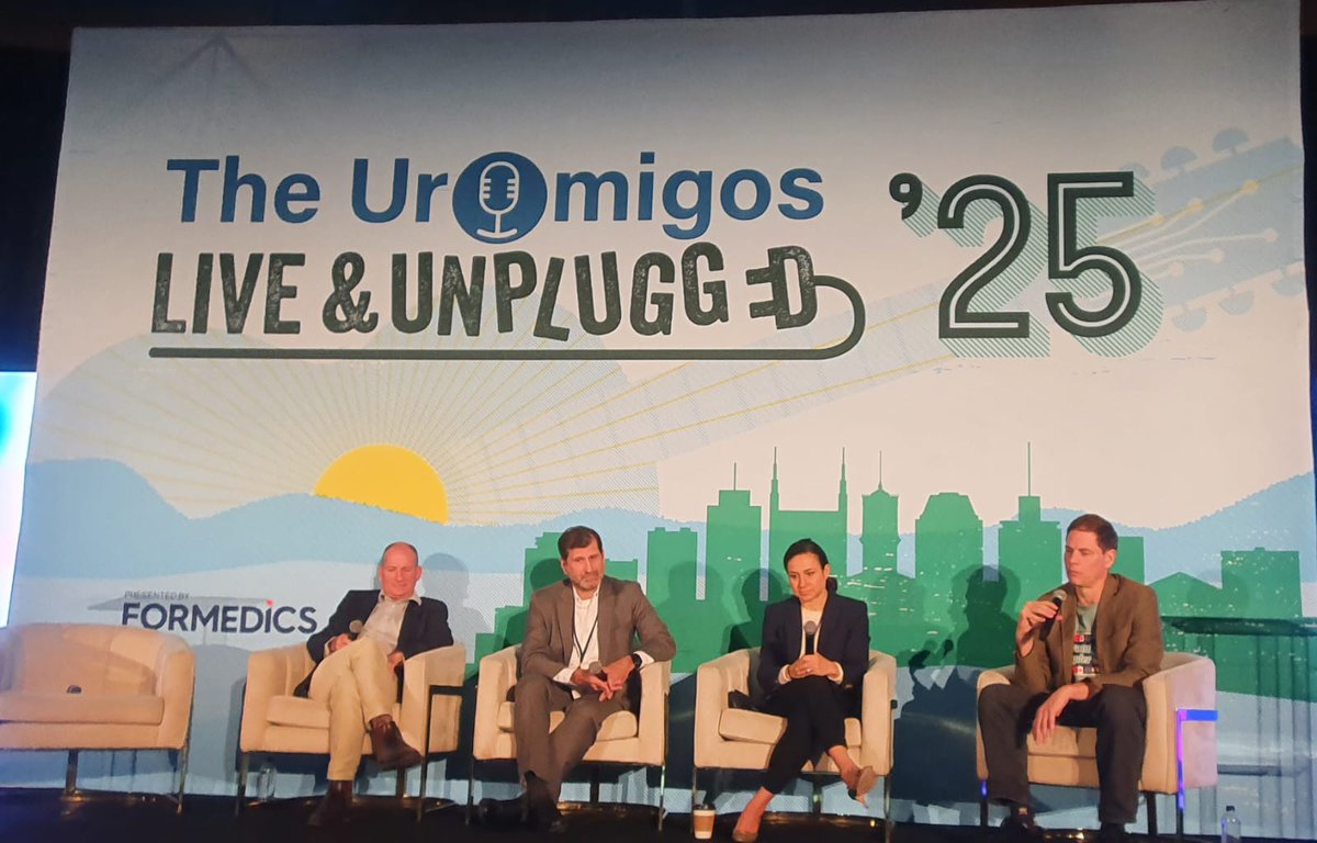 nataliagandur's tweet photo. 💫🌟📍#UromigosLIVE Nashville
💥 Radioligand Therapy in #mHSPC chaired by @brian_rini with @DrRanaMcKay, @ChrisSweens1 & Michael Morris MD.
The discussion was vibrant and multidimensional — a palette of perspectives on #LuPSMA in mHSPC 🎨
🔹 Rana McKay: “Still many open questions — patient selection, AE management, how many cycles are safe.” Optimistic yet pragmatic tone.
🔹 Michael Morris: “Early days — curve separation is promising, but we must stay realistic.”
🔹 Chris Sweeney: “Efficacy somewhat disappointing — more refinement needed before changing SOC.”
💭 Consensus: The scenario is promising but requires precise selection, longer follow-up, and balanced interpretation before declaring victory.
@Uromigos @tompowles1 @brian_rini @OncoAlert @lalaniMD @AmandaNizamMD @DrKarineTawagi @ReneeSaliby @NazliDizman @uromigosjapan @TresUramigas @weoncologist @neerajaiims @PGrivasMDPhD @montypal
#OncoAlertAF
@acampsmalea @BRicciutiMD @FernandoOnco @ElisaAgostinett @to_be_elizabeth @bavilima @realbowtiedoc @Erman_Akkus @Lucarecco @GaiaGriguolo @JankovicK @MarioBalsaMD @DrMirallas @GIMedOnc @OscarTahuahua @UOzkerim @DrRishabhOnco @Onco_Cifu88
#mHSPC #ProstateCancer #RadioligandTherapy #OncoAlert #UromigosLIVE #GUOncology