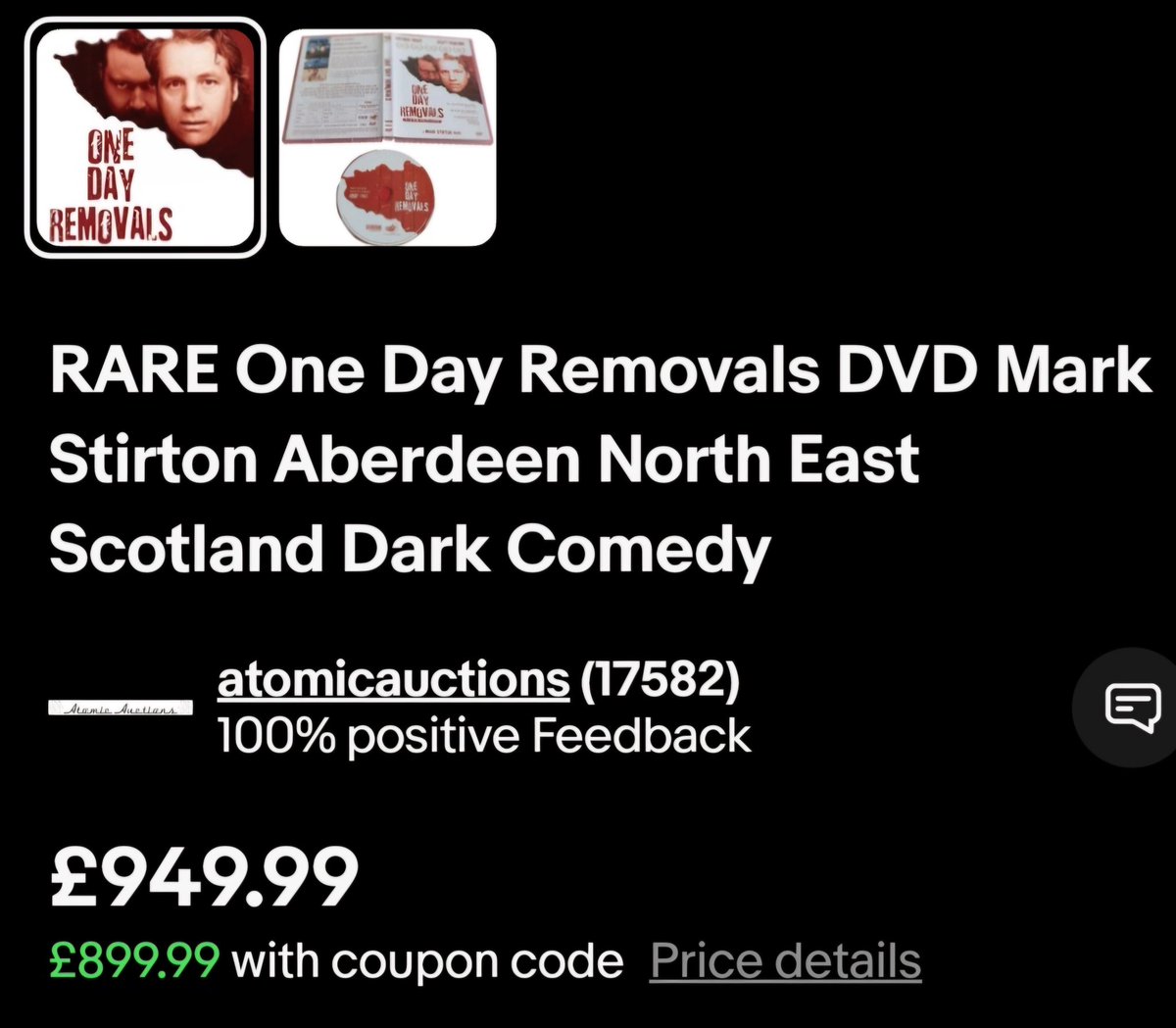 Only £899 with a coupon! Tempting. He'll be lucky not to get a smack in the coupon at that price.