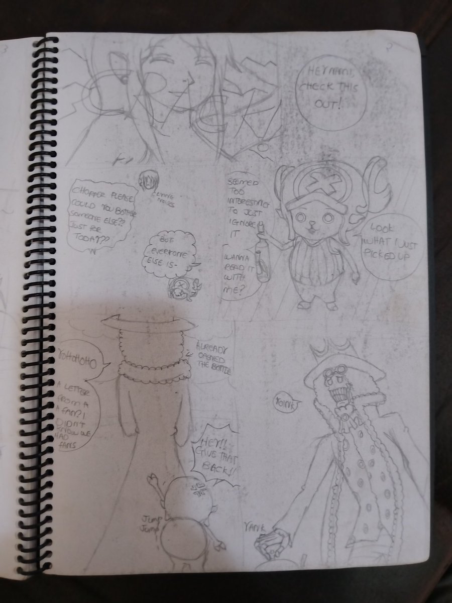 ms_mathart's tweet image. That one time I tried to make a #onepiece fan comic for my friend. Eventually lost interest. (1)
