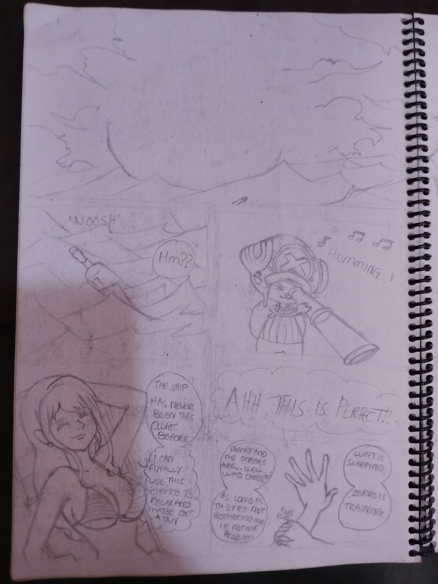 ms_mathart's tweet image. That one time I tried to make a #onepiece fan comic for my friend. Eventually lost interest. (1)