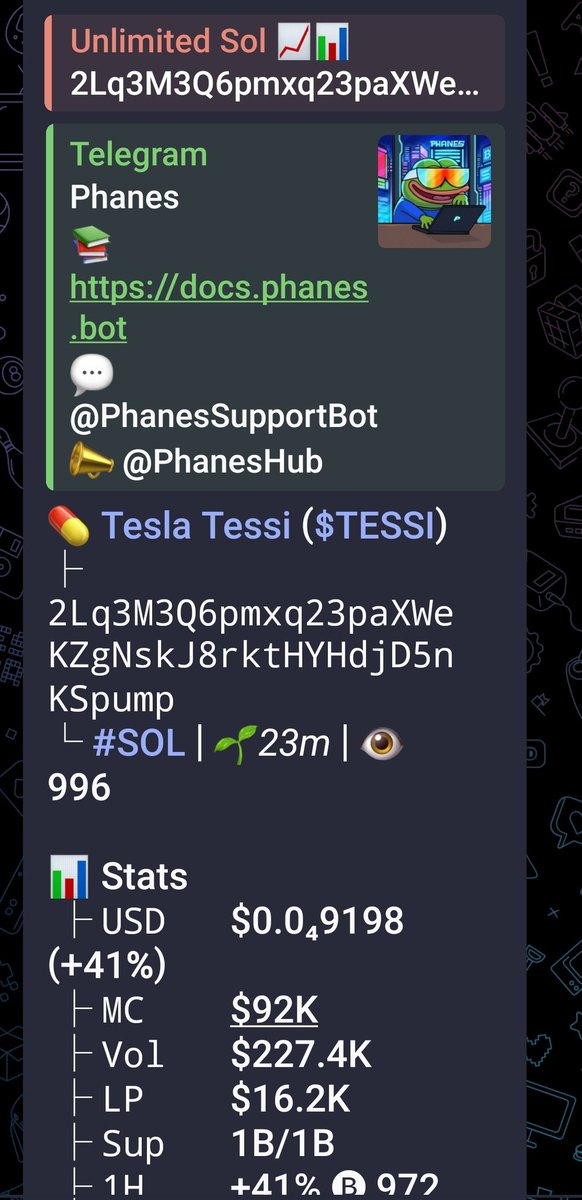 crypto_pro101x's tweet photo. watch out on $TESSI
gamble wise 
CA
2Lq3M3Q6pmxq23paXWeKZgNskJ8rktHYHdjD5nKSpump https://t.co/zhPZ2XJB3c