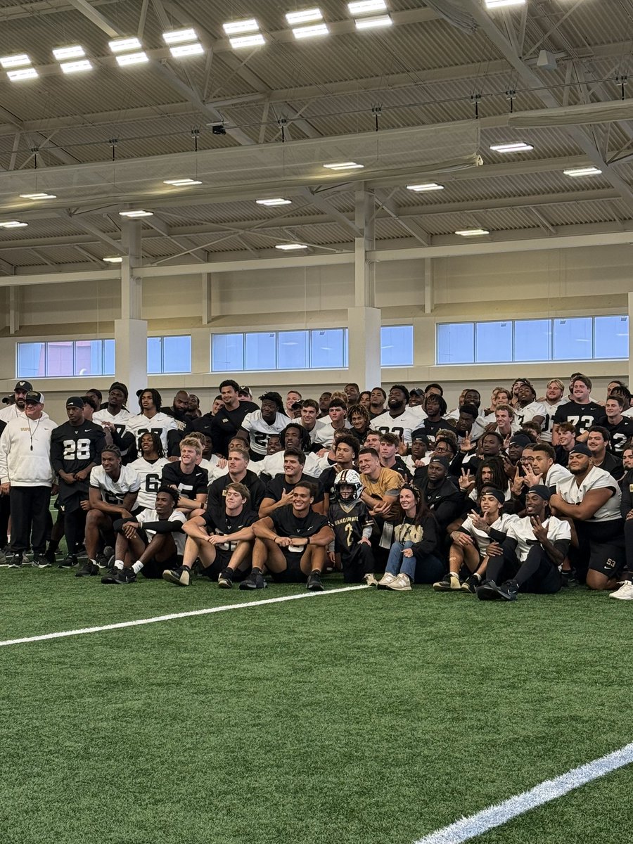 We had an incredible day yesterday.  Landon is the miracle child partnered with the Vanderbilt football team this year.  We attended practice yesterday.  I got to share Landon’s story, the team prayed over Landon, let him break down practice and sang him happy birthday 🥹