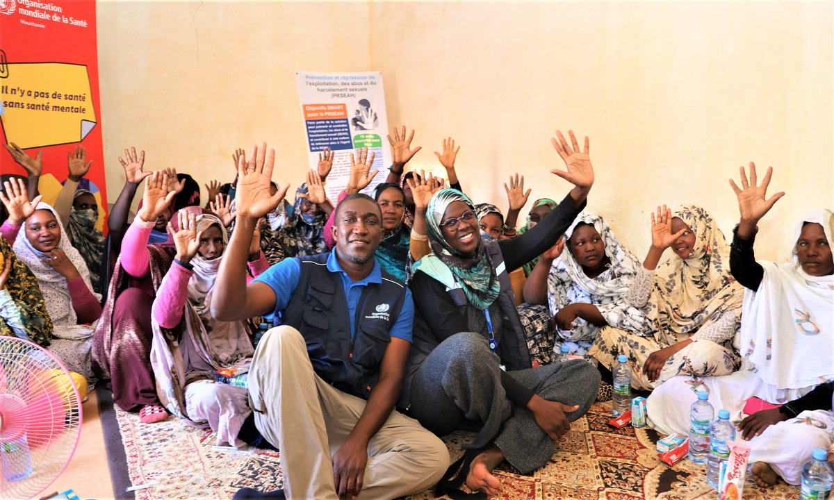 OMS_Mauritanie's tweet photo. 📍#Bassikounou🇲🇷 Plus de 40 membres des communautés, dont des relais communautaires, ont été sensibilisés avec l’appui de #OMS sur les abus et l’exploitation sexuelle #PRSEAH et la #SanteMentale Une action pour renforcer la protection des populations vulnérables #NoExcuses https://t.co/HczpCD7ah1