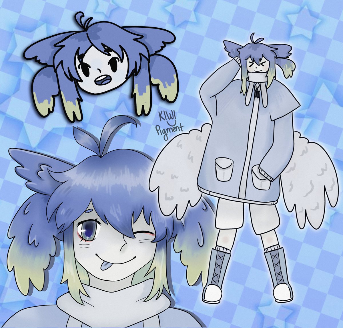 KiwiPigment's tweet image. I’ll go first! Hi I’m kiwi pigment! I am inspired by 2000s Moe anime art and am obsessed with pastel colors!! 
Here’s my VGen account vgen.co/Kiwi_Pigment