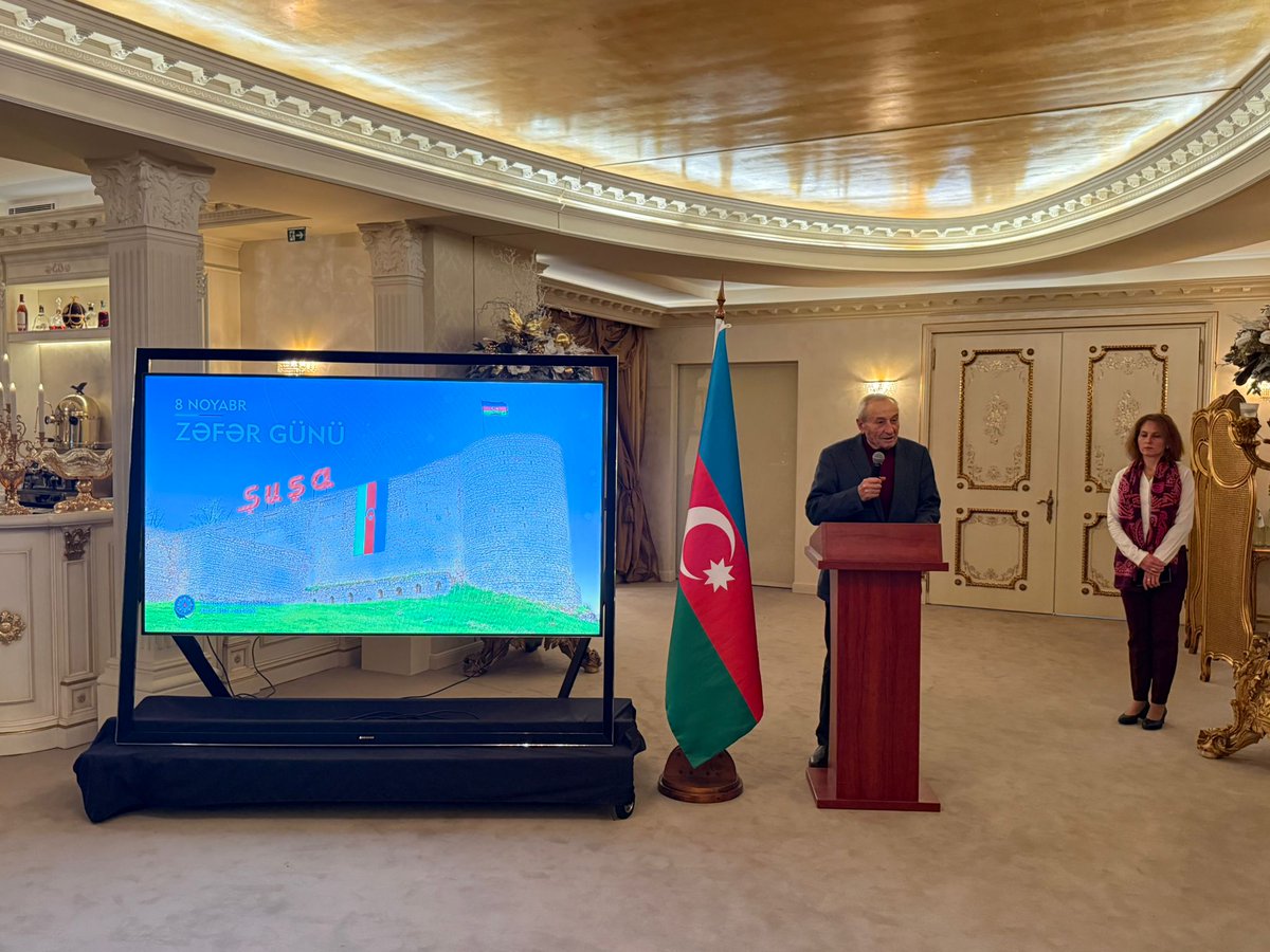 AzEmbBulgaria's tweet image. Victory Day of Azerbaijan was joyously celebrated in Sofia with the participation of representatives of the Azerbaijani diaspora, diplomats, as well as Bulgarian friends of Azerbaijan.

Speaking at the event, Chingiz Garibli, Charge d'Affaires of the Embassy of the Republic of…