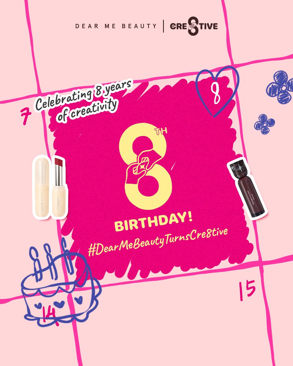 dearmebeauty's tweet photo. Eight years ago, we started with one simple dream ✨ Today, that dream has grown into something bigger 💫 

To everyone who’s been part of our story, thank you for believing, supporting, and growing with us 

Here’s to more creativity, courage, and love from this local heart 🇮🇩💄 https://t.co/EhsPYE4ZzJ