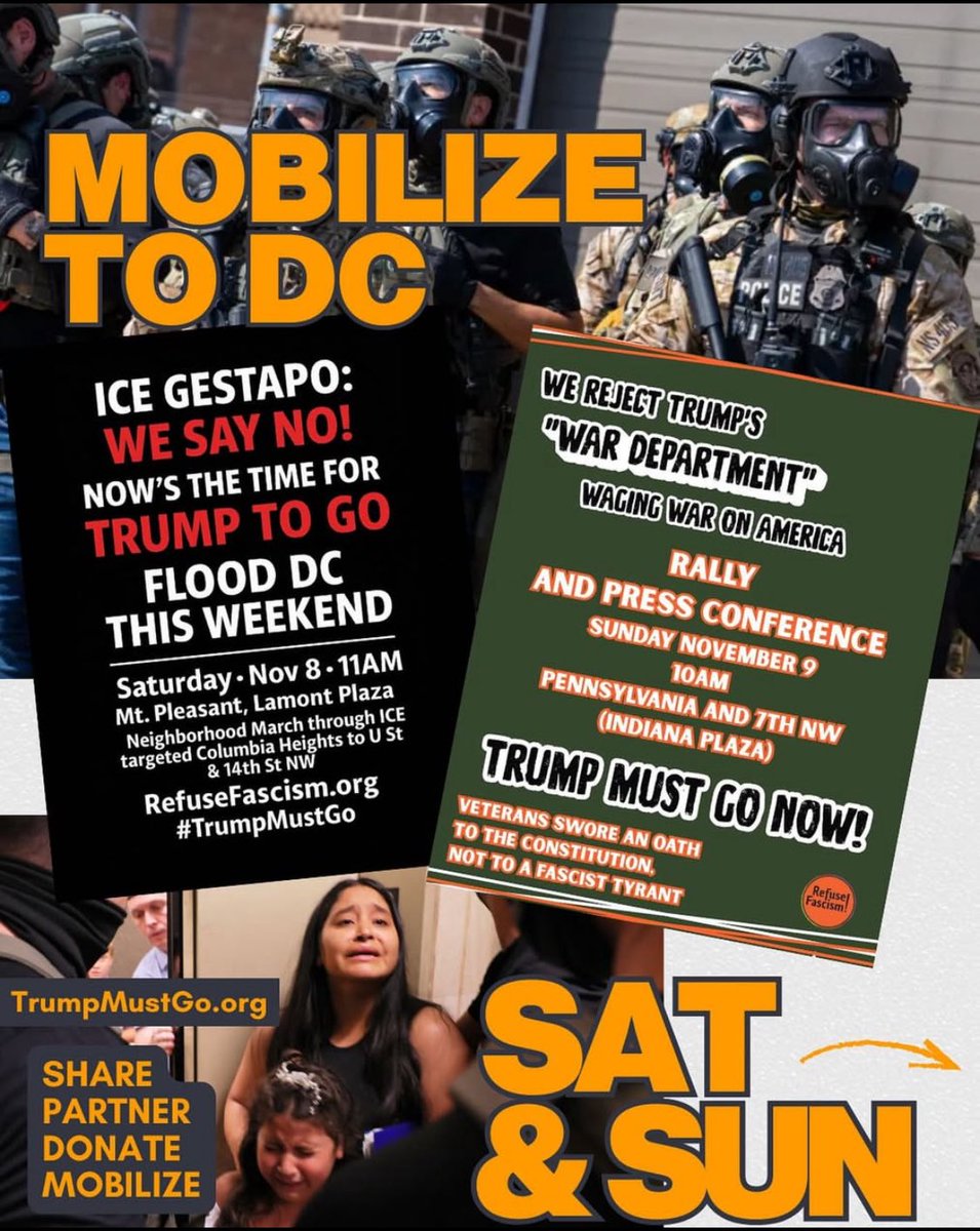 victinibcn's tweet image. #RefuseFascism #TrumpMustGo today and tomorrow in DC.