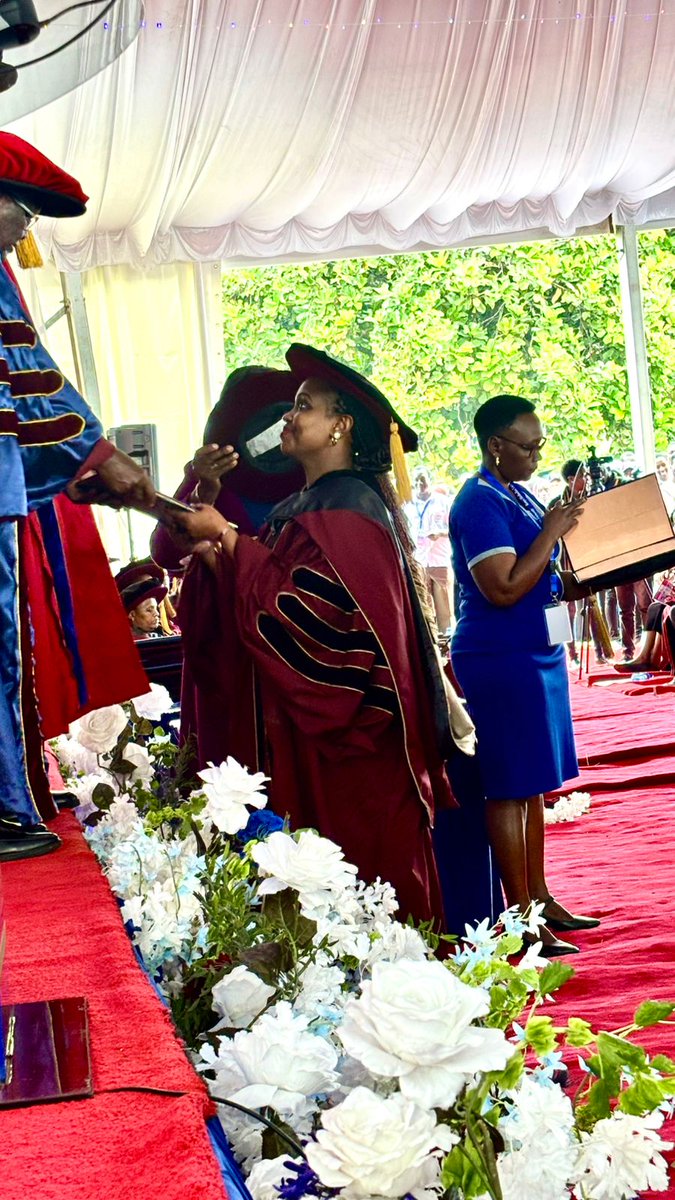 UFKenya's tweet photo. 🎓 Congratulations to our very own Dr. Leah Miano on earning her PhD from KeMU!
Our Ag. CEO, Dr. Edwin Wanyonyi, joined in celebrating this proud moment during KeMU’s 25th Graduation Ceremony. 👏✨
#UniversitiesFund #KeMU #KeMU25thGraduation #KeMUClassof2025 #TeamUF https://t.co/bEFiH08Wqk