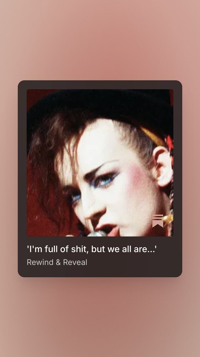 Boy George was always a stellar interviewee - brutally honest and hilarious. Read more in my latest Substack post: beverleyglick.substack.com