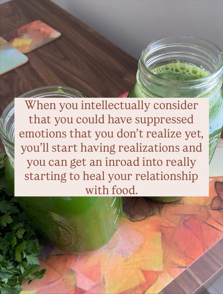 CourtneyPool's tweet image. “Maybe I do have emotions deep down that I don’t realize I have?”

The first step to healing overeating is to start to consider that you may have suppressed emotions that you can’t currently sense.

#overeating #intuitiveating