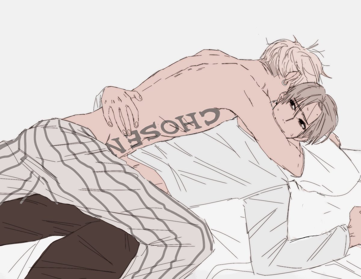 peachfuzz_2406's tweet image. ‘do you know you hug me when you sleep?’ #heeki #씅닠