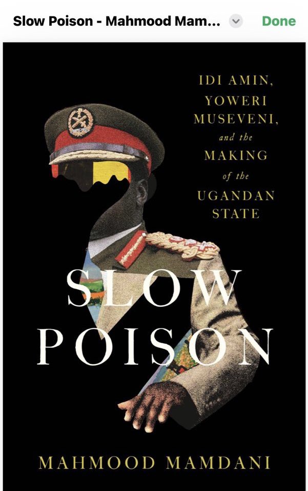 Something from the father of New York’s mayor for the weekend

Title - Slow Poison 
Author - Mahmood Mamdani