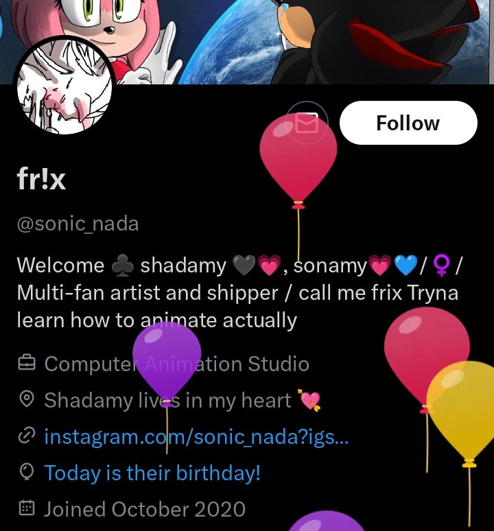 sonic_nada's tweet photo. IT'S MY BIRTHDAY 🎈
I'm not dead guys dw https://t.co/RYzZXxcVdx