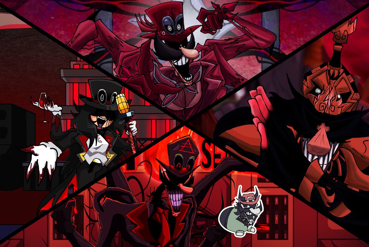 ShadowArtist51's tweet photo. Man.
Dead account.
Anyways.
Art I made a while back recently. 

-Left: Mega M by Milk Dusita
-Up: Hyper M by Sigma Ultra M
-down: Armageddon M by @Mr_MartinBow and loaf Omega by Me
-Right: King Slaughter M by @TabiToSung https://t.co/GTrcL0rKP0