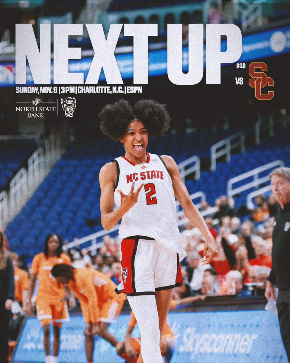 A ranked matchup vs. the Trojans at the Ally Tipoff 🤝

See y’all in Charlotte, WPN!