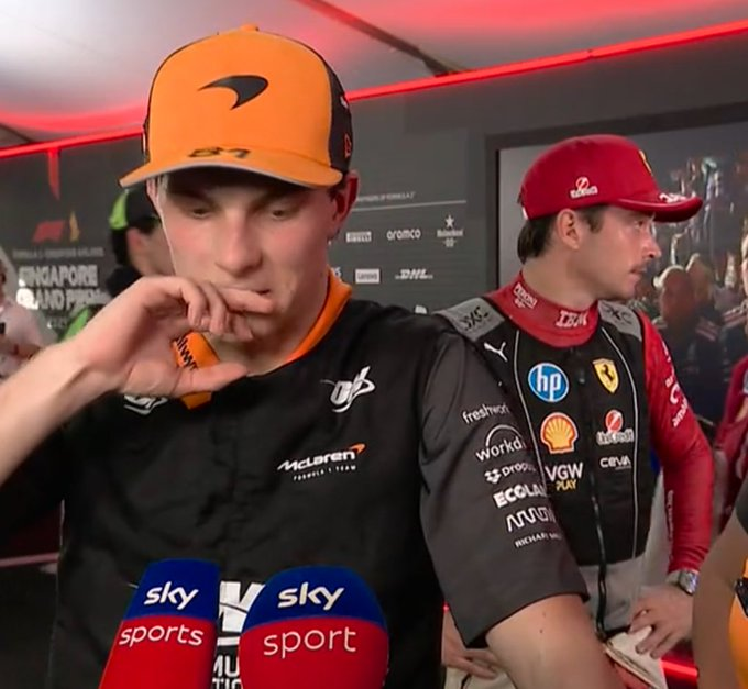 technorodrigo's tweet photo. if you're having a shit day, there is a charles leclerc behind you having even a worser day https://t.co/QAMuicbTsn