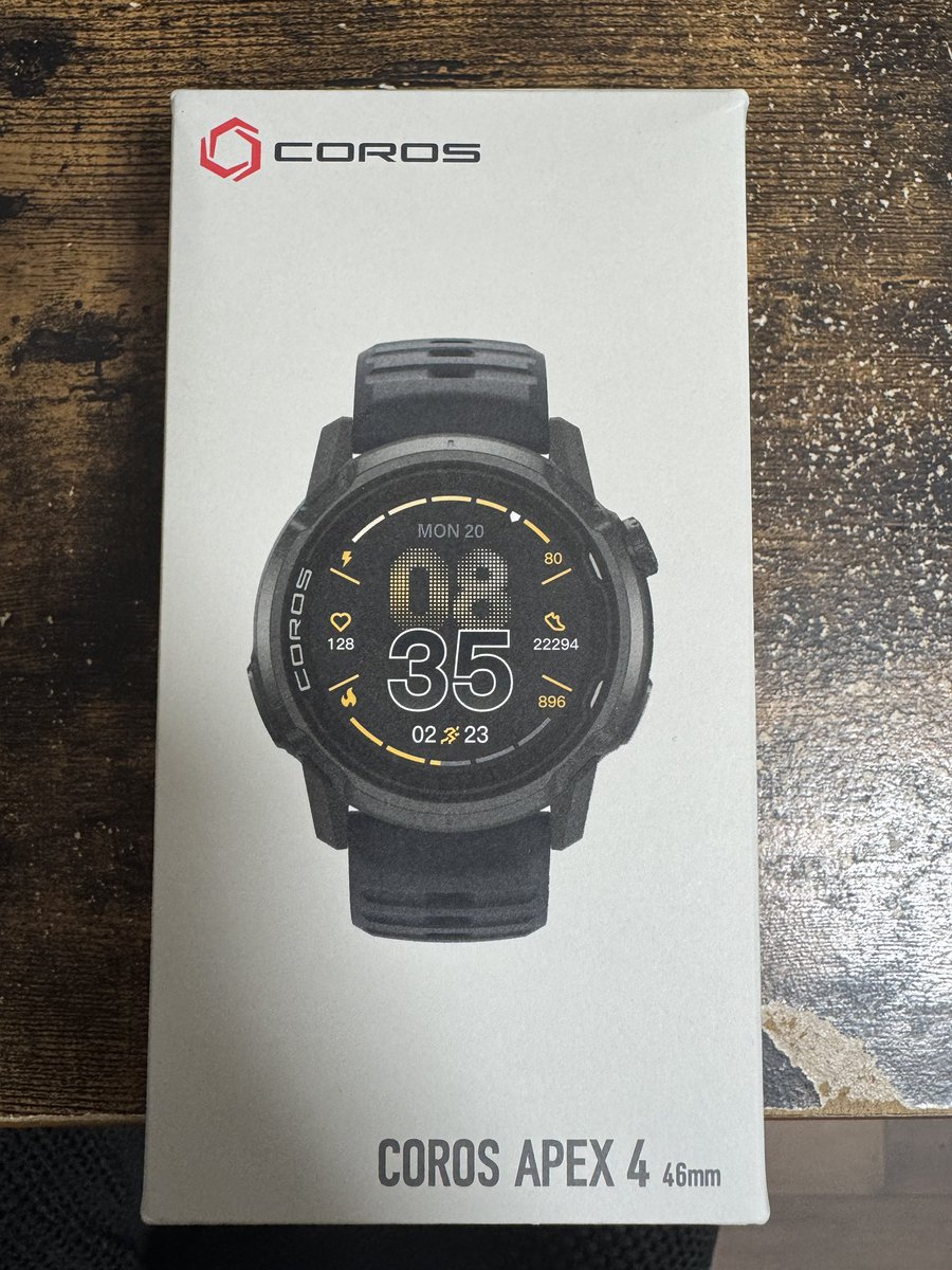 ichiken5050's tweet image. ランニングウォッチをCOROS APEX 4に機種変更しました。

使い方はこれから勉強します📚
とりあえず明日から使ってみます！

#COROS
