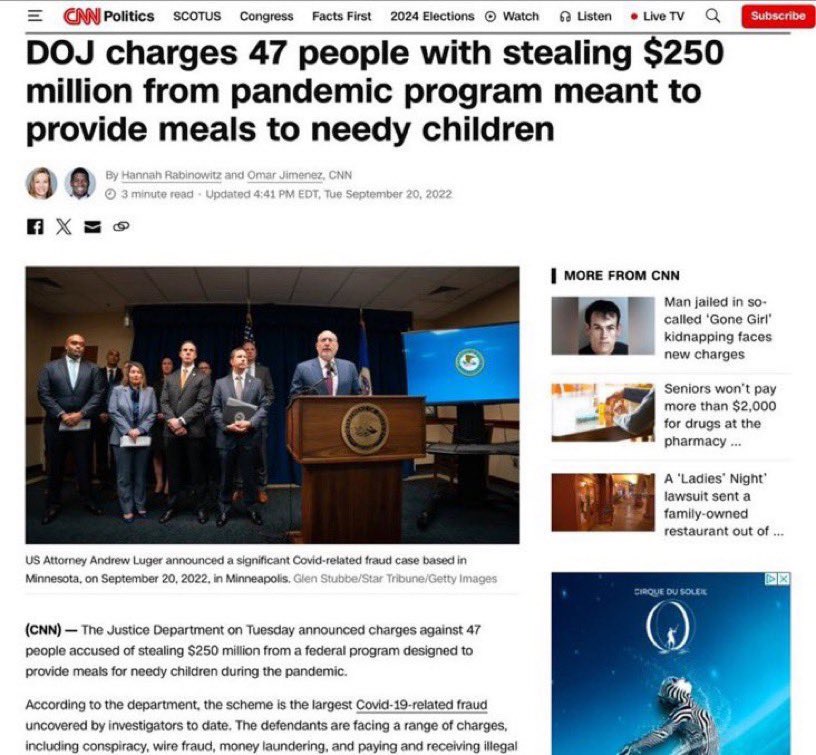 Check Tim Walz’s offshore accounts, sound a lot like his Feed the Future scam.

Feeding our Future was a non-profit organization based in Minnesota that was supposed to feed the children. Up until the day their offices were raided by the FBI Walz not only promoted the program but