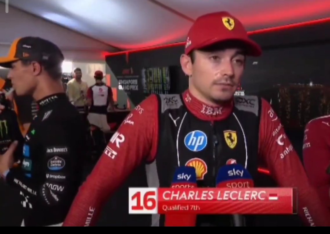 if you're having a shit day, there is a charles leclerc behind you having even a worser day