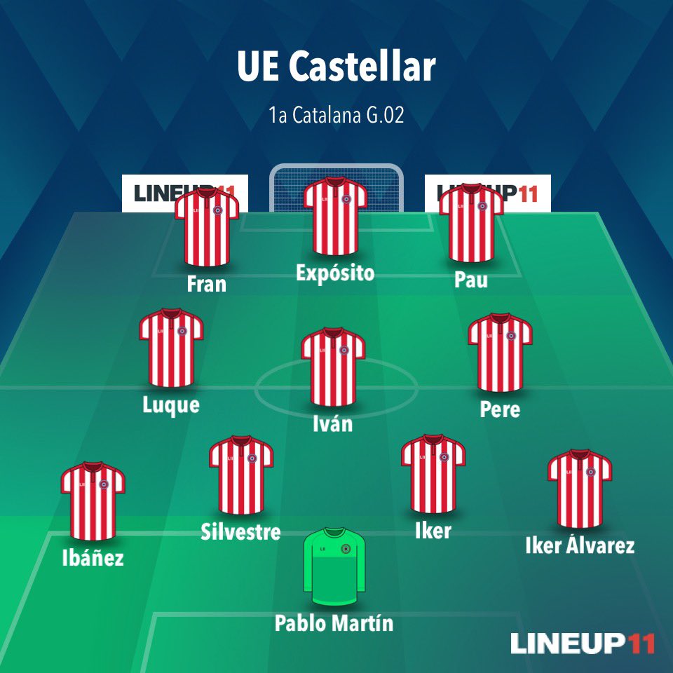 ⚽️ 11 inicial #UECastellar 

<a href="/UECastellar1911/">Unió Esportiva Castellar</a> 🆚 <a href="/FutbolAlpicat/">Futbol Alpicat</a> 

🟥⬜🟥⬜🟥⬜🟥
#𝐬𝐨𝐦𝐡𝐢𝐜𝐚𝐬𝐭𝐞𝐥𝐥𝐚𝐫 #𝐟𝐮𝐭𝐛𝐨𝐥𝐜𝐚𝐭
