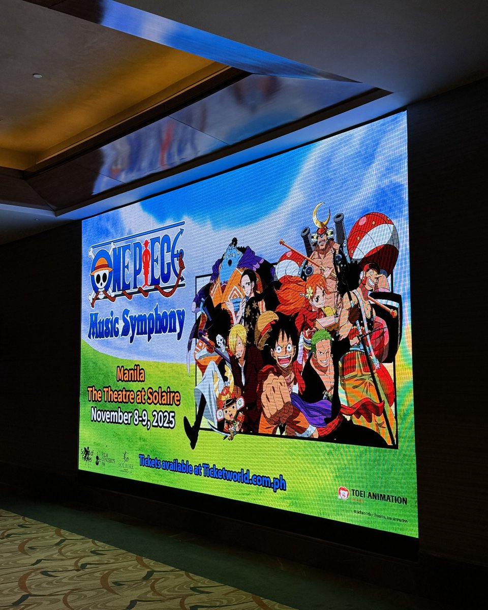 cinestheticph's tweet photo. One Piece 25th Anniversary Symphonic Concert!

What a journey through the Grand Line of music. Been waiting to hear the Drums of Liberation live! https://t.co/Etjzn5isgx