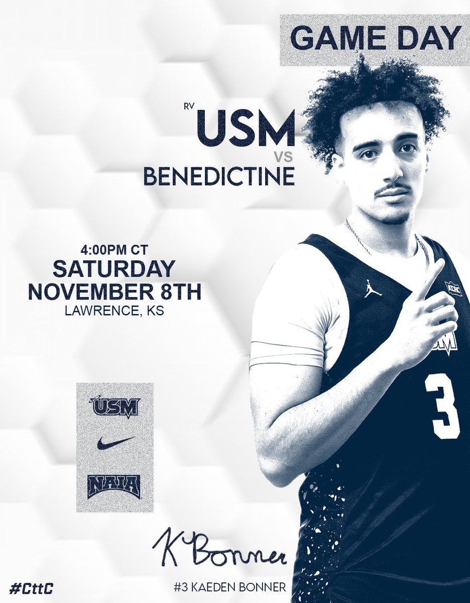 Gameday
🆚 Benedictine College
🕐 4:00pm
📍Lawrence, KS
#CttC