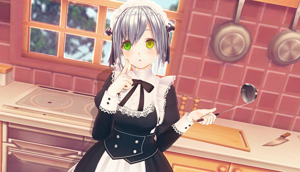 tamiya54328042's tweet image. #COM3
お料理の献立を考えるニーナさん🙂