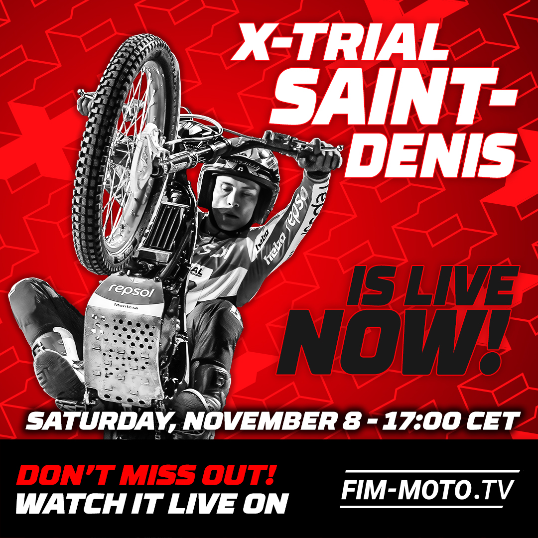 X-Trial Saint-Denis 2026 – LIVE at 17:00 CEST!
Watch it LIVE on FIM-MOTO.TV

SEASON PASS 2026
- Access all X-Trial 2026 events live &amp; on-demand
- Relive every round anytime

SINGLE EVENT PASS - Watch X-Trial Saint-Denis 2026 LIVE Now!
#xtrial #xtrialsaintdenis