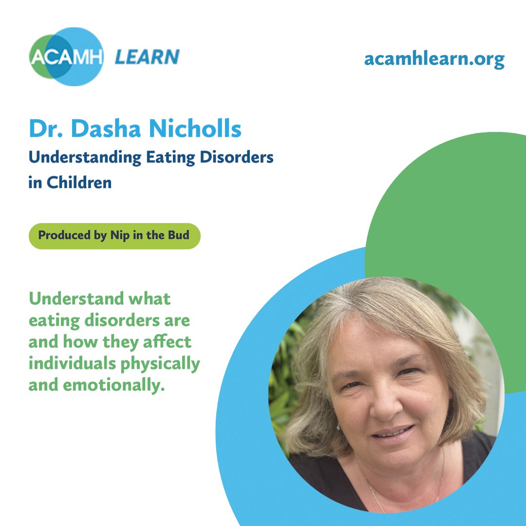 acamh's tweet image. From #Anorexia and #Bulimia to #ARFID, #eatingdisorders take many forms — all serious and treatable with early help. Discover the key warning signs in this 8-minute @NipintheBudFilm film with @DashaNicholls. bit.ly/42YQG5M