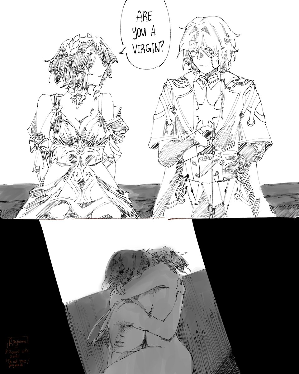 rayounu's tweet image. Do I headcanon them as Aroace? Yes. Does that stop me from entertaining the thought they&apos;d be passionate about it? Not really. So, yes, I had to. Perhaps it&apos;s OOC, just wanted to indulge in the thought. #aglanaxa #anaglaea