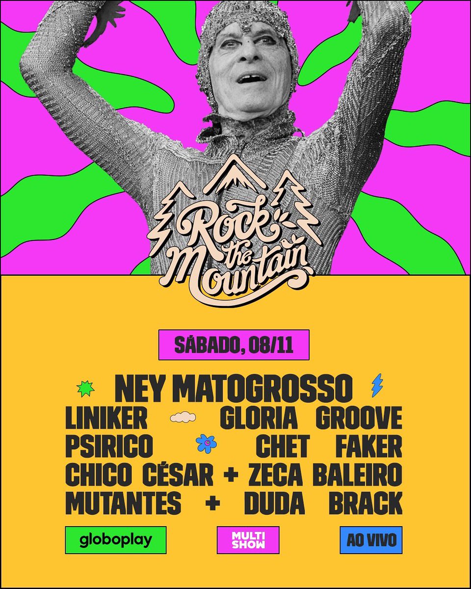 eu, <a href="/joycealanee/">Joyce Alane</a> e <a href="/gguedes/">guilherme guedes</a> aguardamos vcs no <a href="/multishow/">Multishow</a> e no <a href="/globoplay/">globoplay</a> para curtirmos juntos as atrações incríveis do <a href="/rockthemountain/">Rock The Mountain</a> a partir das 15h20 de hoje! #RockTheMountainNoMultishow