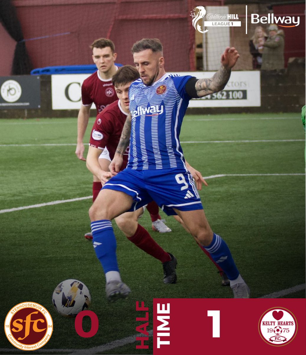 KeltyHeartsFC's tweet photo. HT | Stenhousemuir 0 Kelty Hearts 1
Ricco Diack gives Kelty a half time lead!๐ฑ๐ป
#STEKEL | #KeltyHearts https://t.co/B5mE8eaHx3