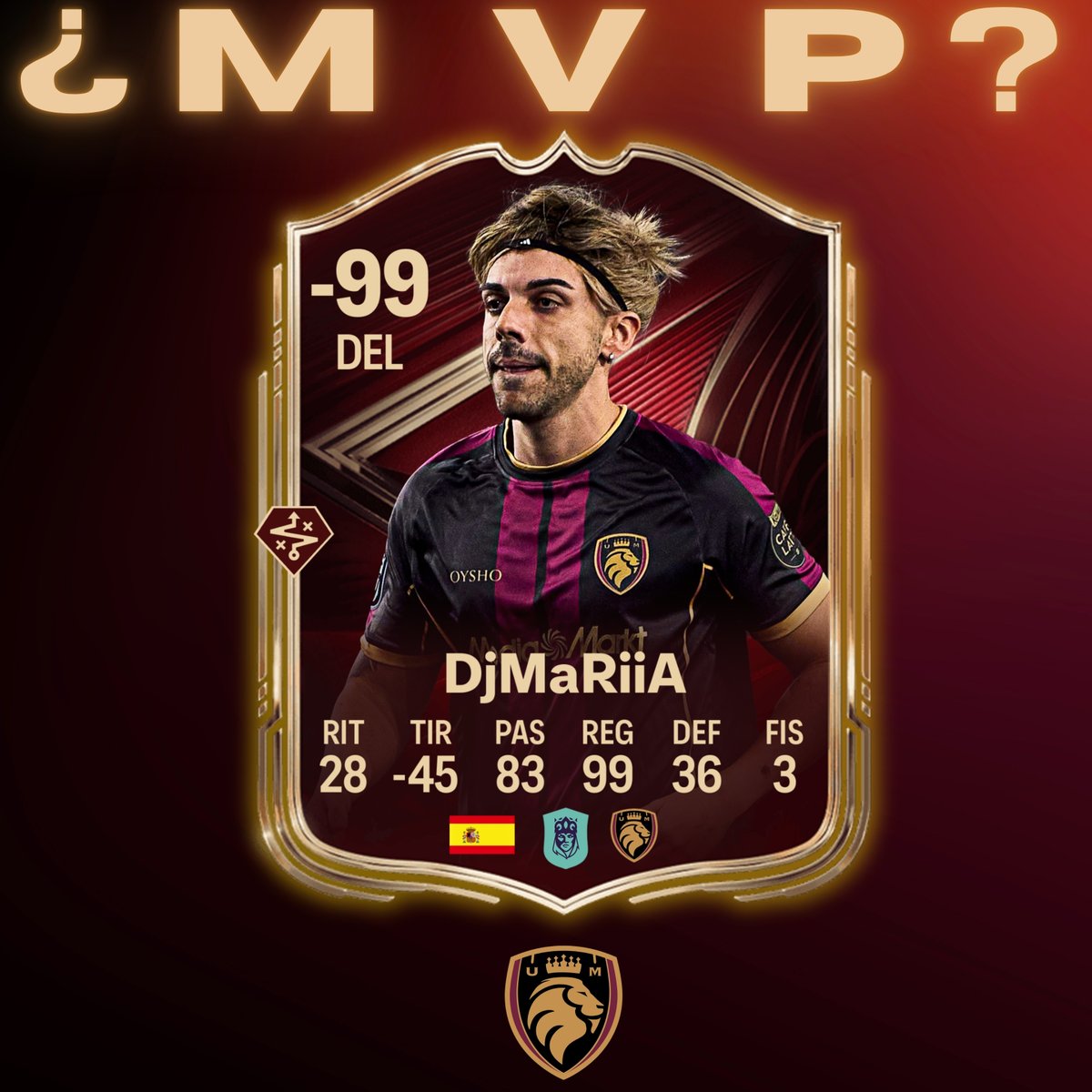 DjMaRiiA vs Las Pilares

1 Gol
1 Tiro al palo
1/ 985 Regates completados
1/5 Tiros a puerta
7 Posesiones perdidas
0/8 Duelos ganados

El suelo es el limite 💫💫

<a href="/DjMaRiiO/">DjMaRiiO</a> MVP 🌟