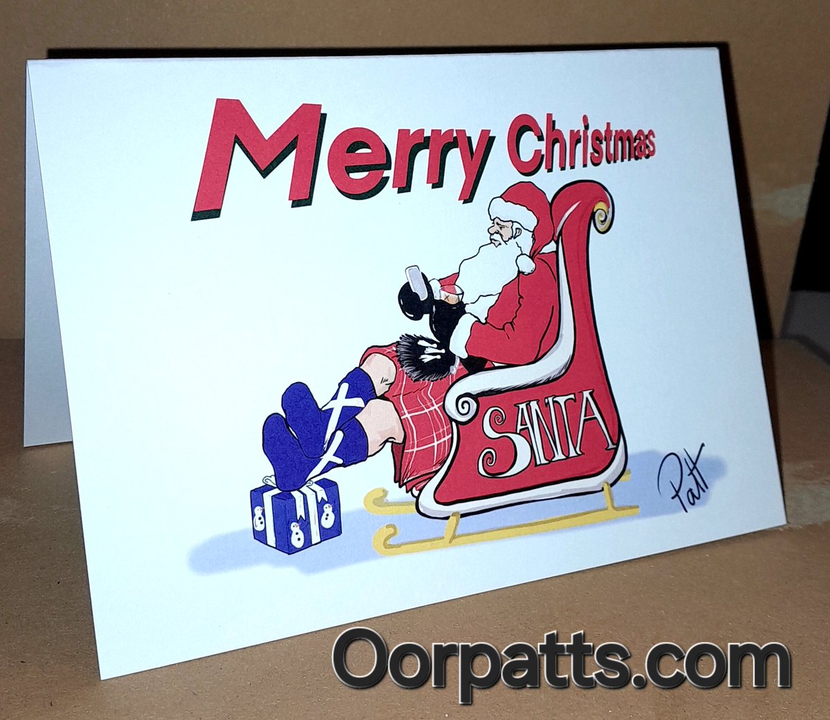 OorPatts's tweet photo. Christmas cards
https://t.co/AjB8Euazc0 
1: Santa and the #Scottish saltire 
2: Santa's Scottish saltire socks
3: Santa loves #Scotland 
4: The Scottish Robin
/ pigeon  wae rid paint on it😁🏴󠁧󠁢󠁳󠁣󠁴󠁿
Onsale for the first time on Sunday at #Chatelherault Market. 
https://t.co/AjB8Euazc0 https://t.co/PkoGxk8o8G