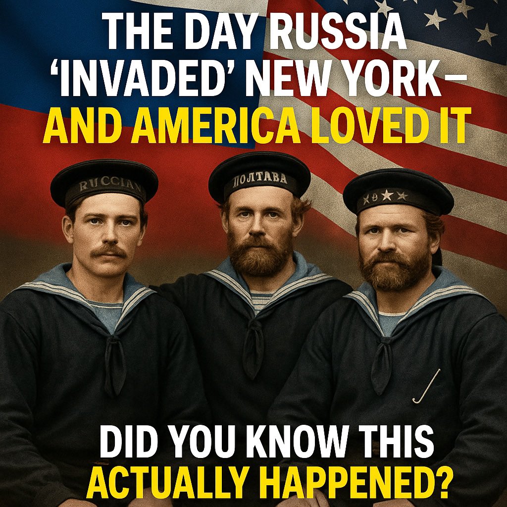 💥 WHEN RUSSIA “INVADED” NEW YORK — AND AMERICA CELEBRATED IT

🇷🇺🇺🇸 A forgotten chapter the West does NOT want Slavs to remember

In the autumn of 1863, as the American Civil War raged, New York Harbor filled with Russian warships. Crowds poured into the streets. Bands played.