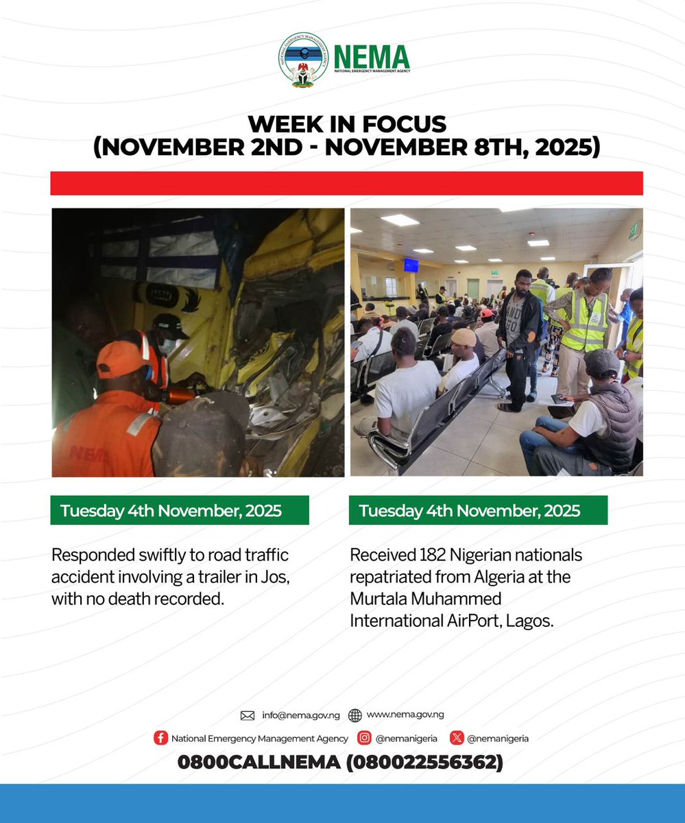nemanigeria's tweet image. #NEMANigeria #WeekInFocus