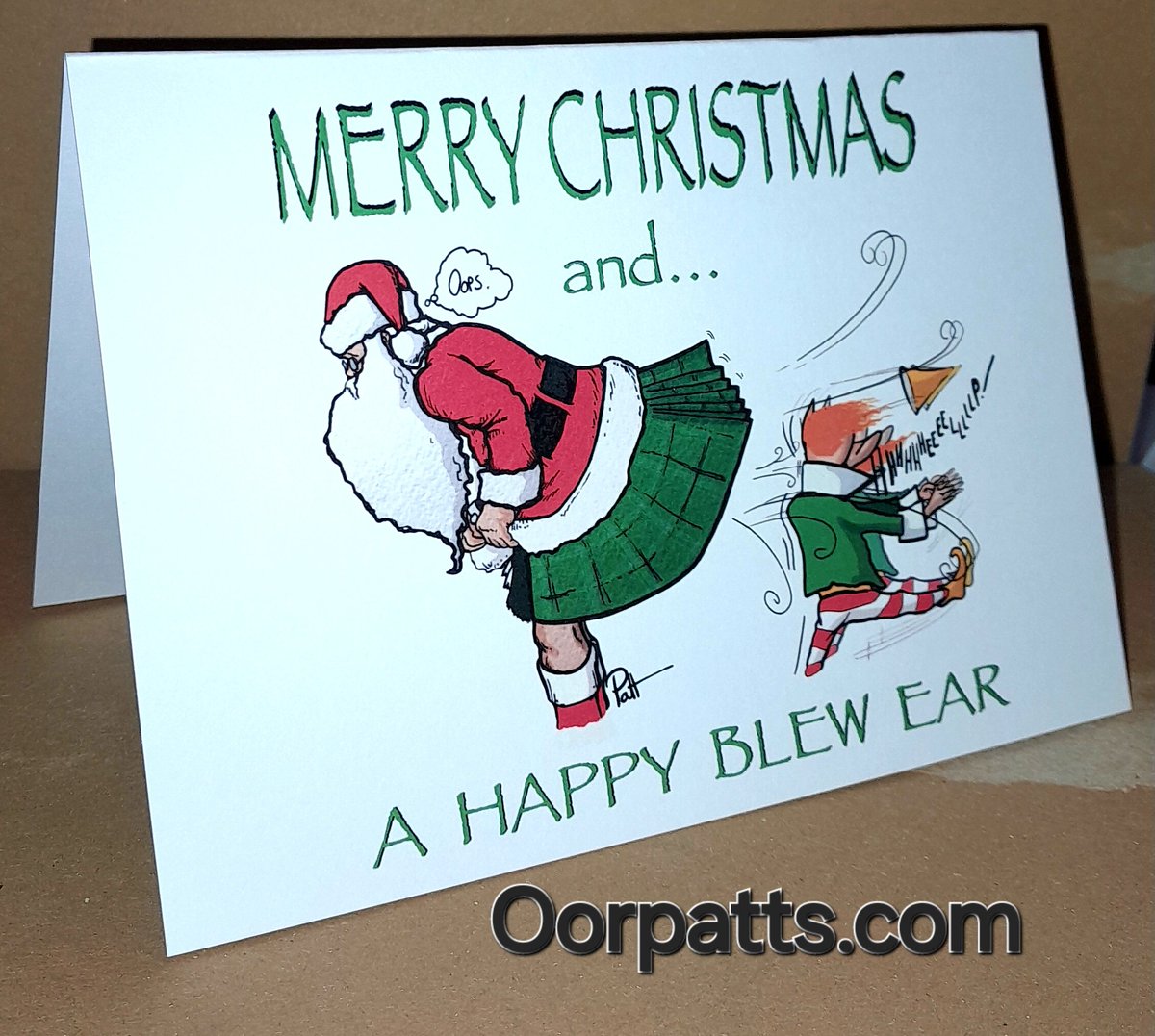 Merry Christmas  and a happy blew ear #Brusselsprouts and #Kilts don't  mix.
OorPatts.com