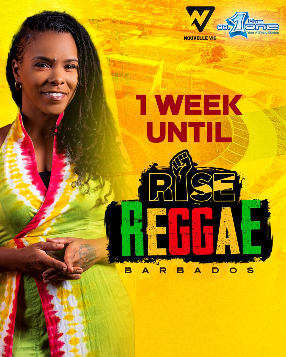 𝗧𝗵𝗲 𝗙𝗶𝗻𝗮𝗹 𝗖𝗼𝘂𝗻𝘁𝗱𝗼𝘄𝗻 — 𝗢𝗻𝗹𝘆 𝟭 𝗪𝗘𝗘𝗞 𝗟𝗘𝗙𝗧!🔥⏰

🎟️ Get your tickets now and be ready to RISE!

#RiseReggae #CountdownToRise #1WeekToGo #ReggaeVibes #BarbadosEvents #VisitBarbados #KensingtonOval #OneLove #RootsAndCulture #IslandEnergy