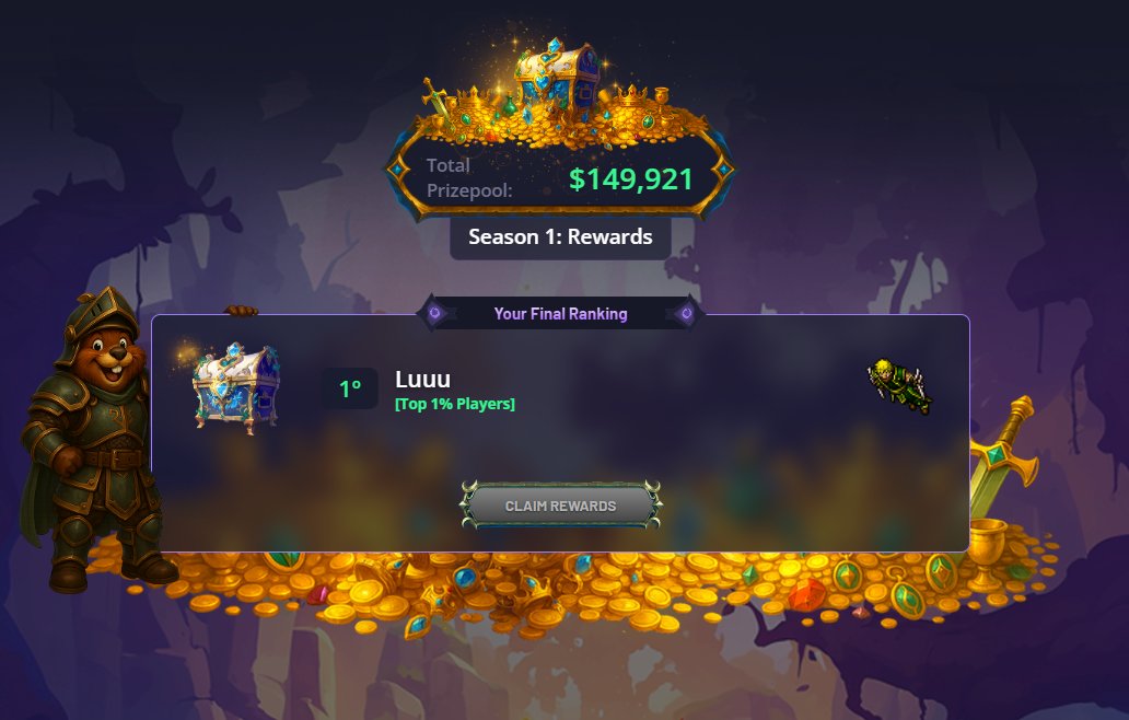 Luuu_pixels's tweet image. #1 Season 1 @RavenIdle 🏆